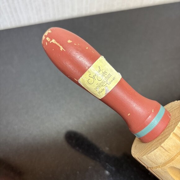 Springerle Wooden Rolling Pin Cookie Press Mold Holiday Baking Decorating Tool - Picture 2 of 9